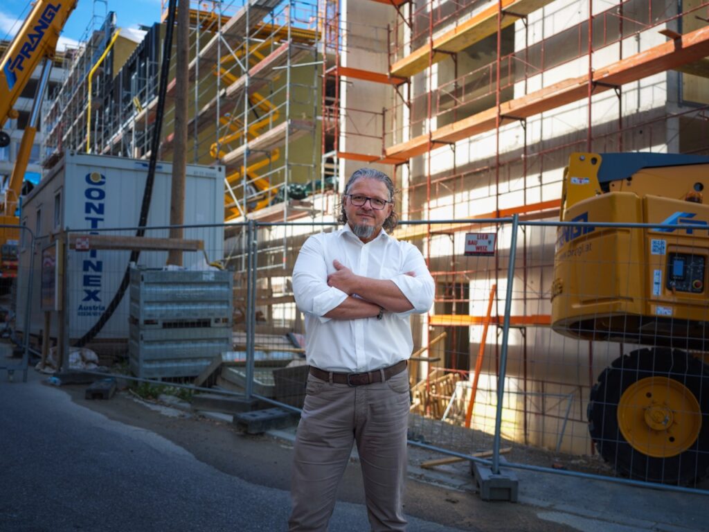  „In Österreich einzigartiger Systemablauf“: Lieb-Projektleiter Helmut Bauer (Foto: Lieb Bau Weiz)